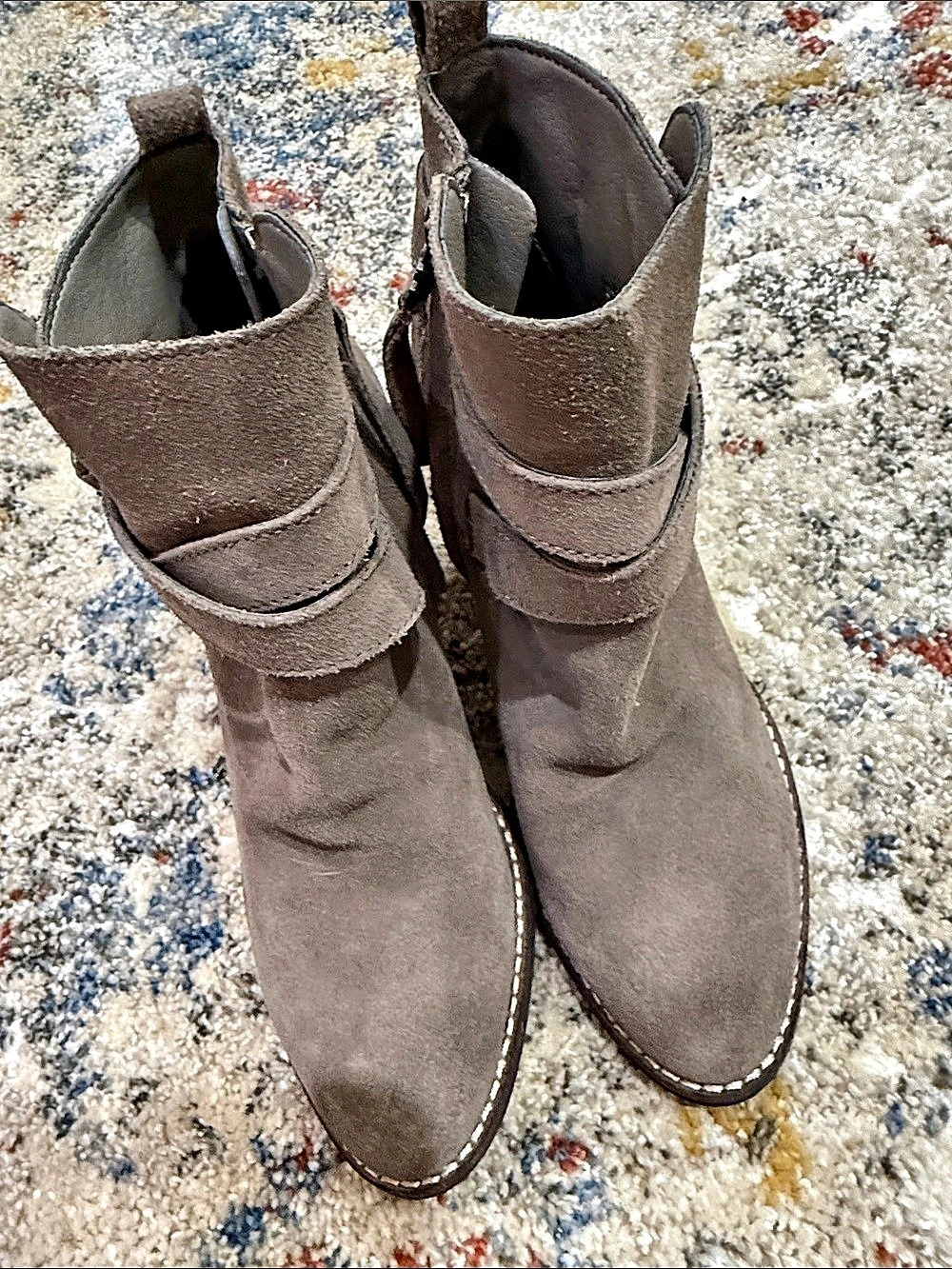 Sam Edelman Buckle Ankle Boots in Brown